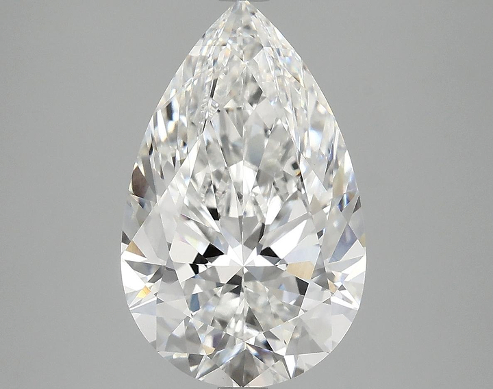 4.06 Carat Pear Shaped Ideal Cut VVS2 IGI Certified Lab Grown Diamond