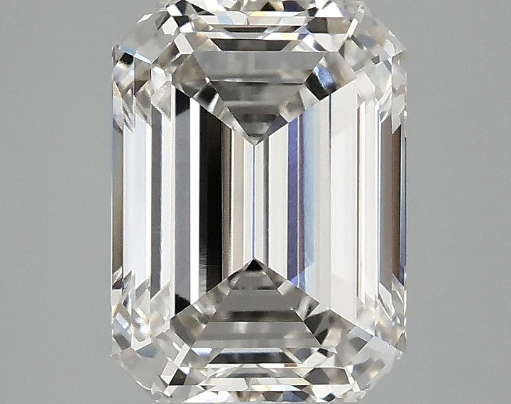 3.09 Carat Emerald Shaped Excellent Cut VVS2 IGI Certified Lab Grown Diamond