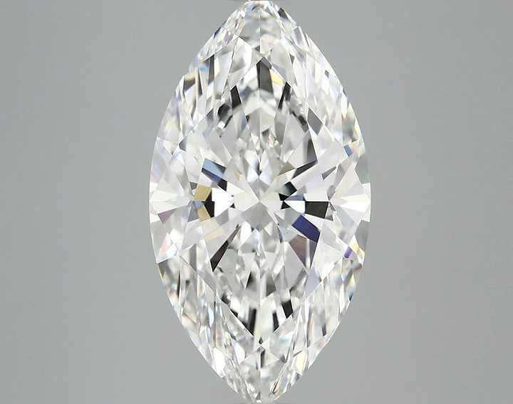 3.82 Carat Marquise Shaped Excellent Cut VVS2 IGI Certified Lab Grown Diamond