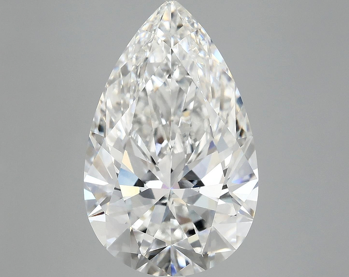 7.02 Carat Pear Shaped Ideal Cut VVS2 IGI Certified Lab Grown Diamond