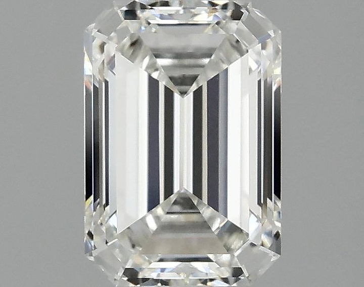 1.87 Carat Emerald Shaped Ideal Cut VVS2 IGI Certified Lab Grown Diamond