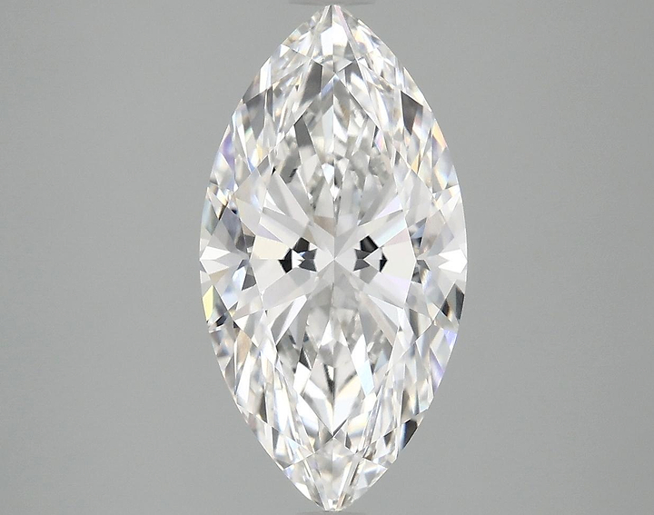 3.01 Carat Marquise Shaped Ideal Cut VVS2 IGI Certified Lab Grown Diamond