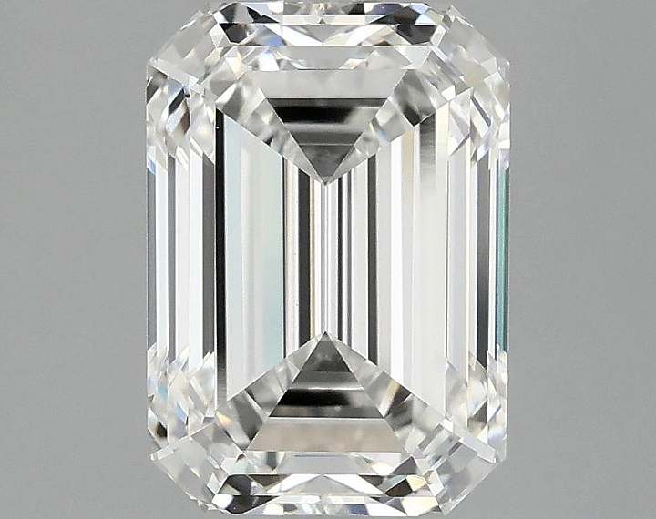 3.05 Carat Emerald Shaped Ideal Cut VVS2 IGI Certified Lab Grown Diamond