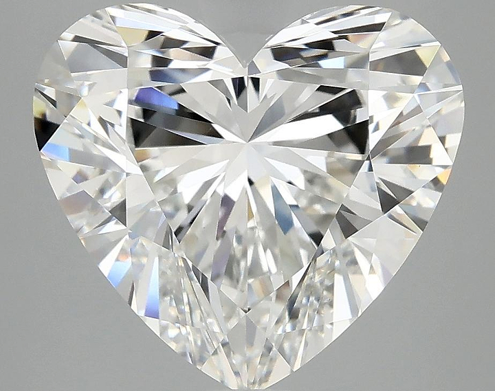 5.03 Carat Heart Shaped Ideal Cut VVS2 IGI Certified Lab Grown Diamond