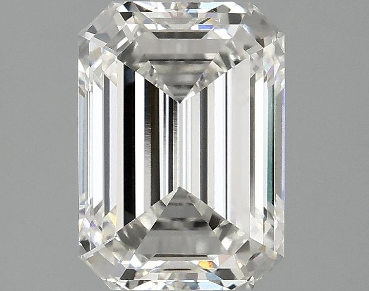 2.1 Carat Emerald Shaped Ideal Cut VVS2 IGI Certified Lab Grown Diamond