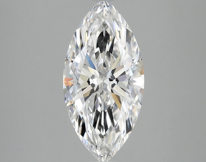 2.1 Carat Marquise Shaped Ideal Cut VVS2 IGI Certified Lab Grown Diamond