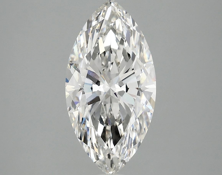 2.56 Carat Marquise Shaped Ideal Cut VVS2 IGI Certified Lab Grown Diamond