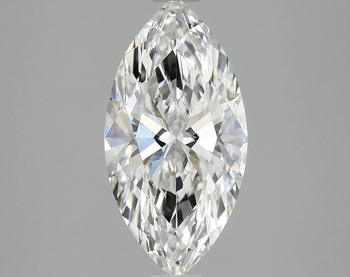 2.03 Carat Marquise Shaped Ideal Cut VVS2 IGI Certified Lab Grown Diamond