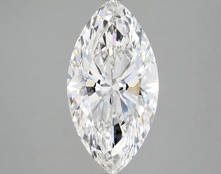 3.04 Carat Marquise Shaped Ideal Cut VVS2 IGI Certified Lab Grown Diamond
