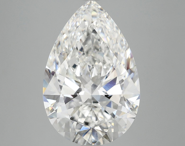 7.18 Carat Pear Shaped Excellent Cut VVS2 IGI Certified Lab Grown Diamond