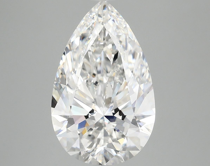 4.02 Carat Pear Shaped Ideal Cut VVS2 IGI Certified Lab Grown Diamond