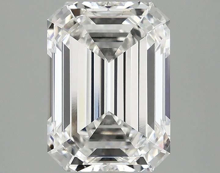3.07 Carat Emerald Shaped Excellent Cut VVS2 IGI Certified Lab Grown Diamond