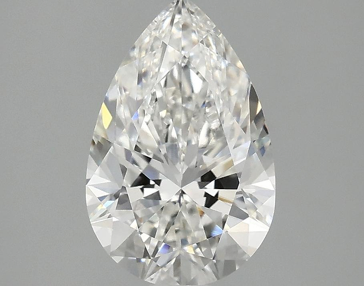 2.1 Carat Pear Shaped Ideal Cut VVS2 IGI Certified Lab Grown Diamond