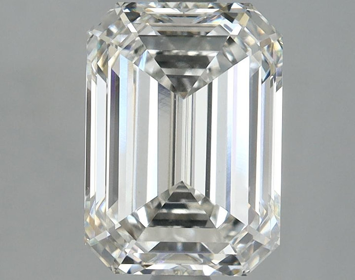 3.07 Carat Emerald Shaped Excellent Cut VVS2 IGI Certified Lab Grown Diamond