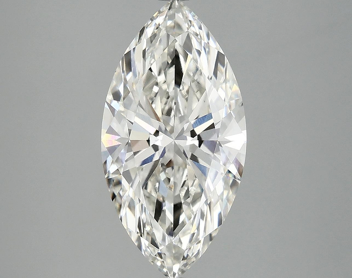 3.44 Carat Marquise Shaped Ideal Cut VVS2 IGI Certified Lab Grown Diamond