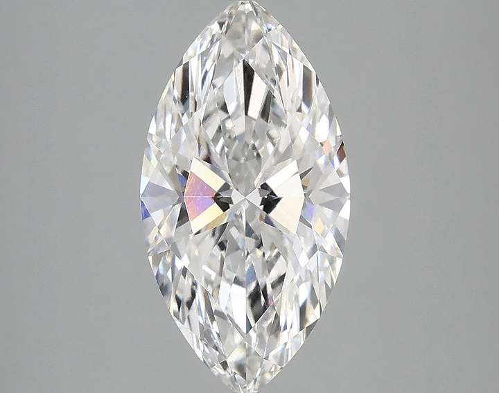 2.52 Carat Marquise Shaped Ideal Cut VVS2 IGI Certified Lab Grown Diamond
