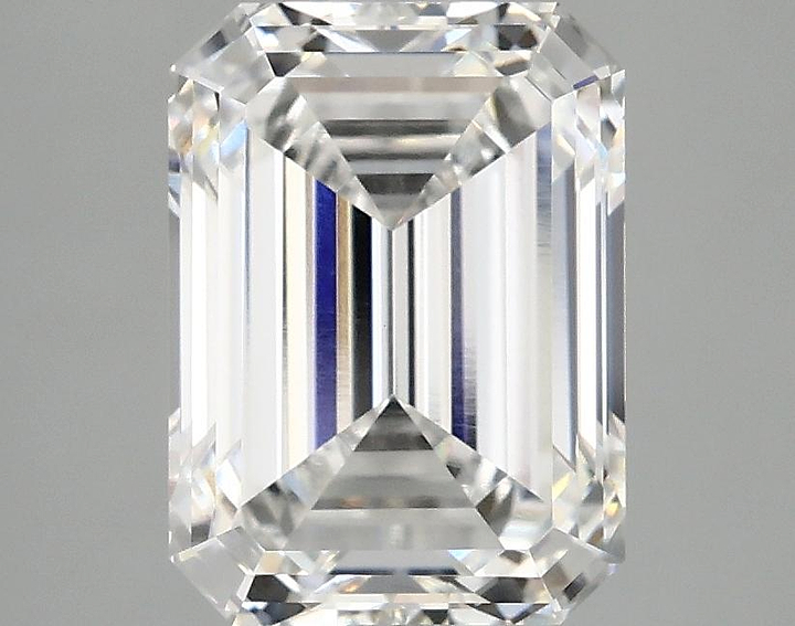3.07 Carat Emerald Shaped Excellent Cut VVS2 IGI Certified Lab Grown Diamond