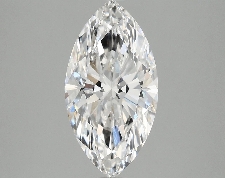 2.58 Carat Marquise Shaped Ideal Cut VVS2 IGI Certified Lab Grown Diamond