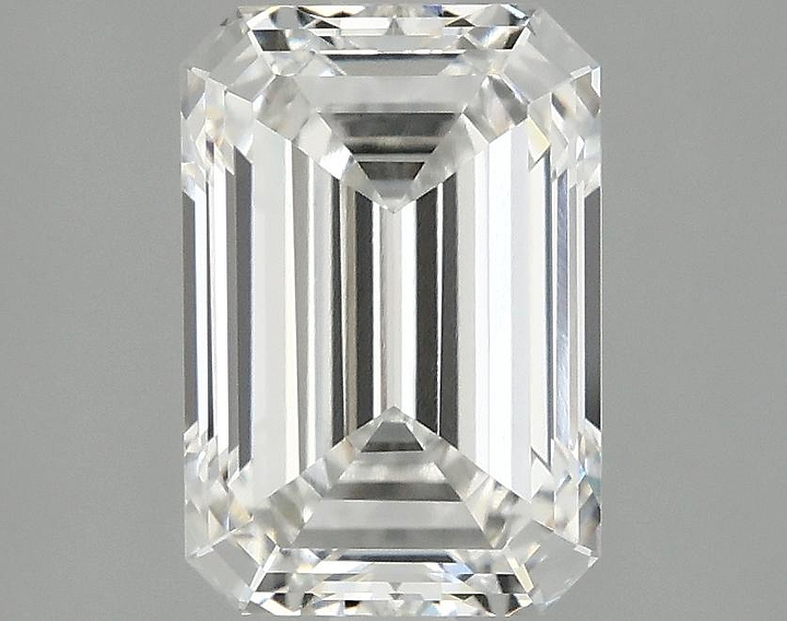 2.55 Carat Emerald Shaped Ideal Cut VVS2 IGI Certified Lab Grown Diamond