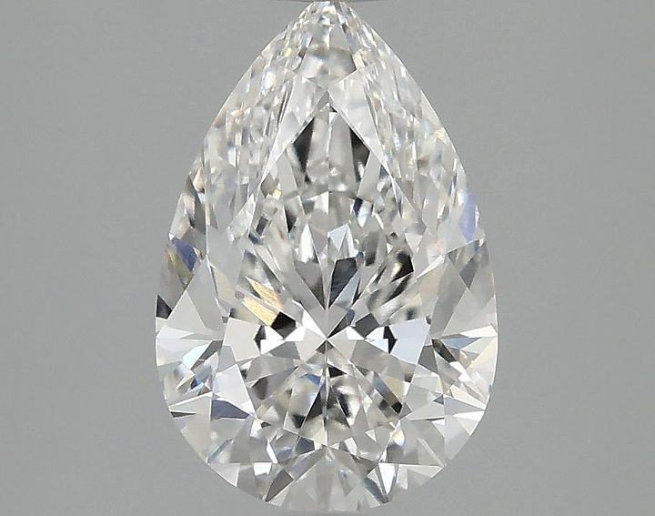 2.07 Carat Pear Shaped Excellent Cut VVS2 IGI Certified Lab Grown Diamond