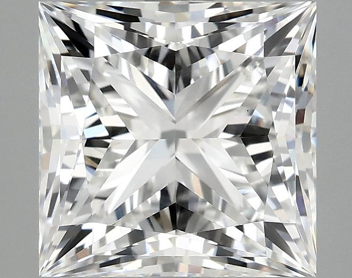 2.58 Carat Princess Shaped Ideal Cut VVS2 IGI Certified Lab Grown Diamond