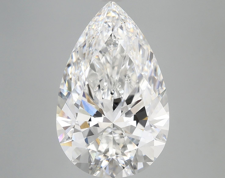 7.5 Carat Pear Shaped Ideal Cut VVS2 IGI Certified Lab Grown Diamond