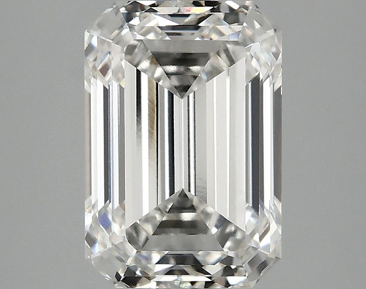 3.03 Carat Emerald Shaped Ideal Cut VVS2 IGI Certified Lab Grown Diamond