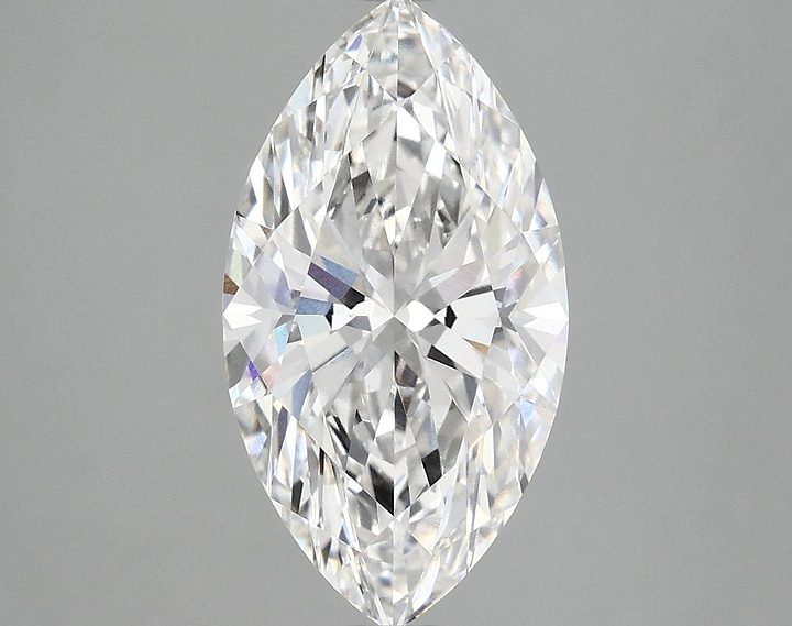 3.05 Carat Marquise Shaped Excellent Cut VVS2 IGI Certified Lab Grown Diamond