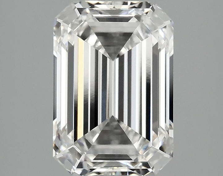 2.55 Carat Emerald Shaped Ideal Cut VVS2 IGI Certified Lab Grown Diamond