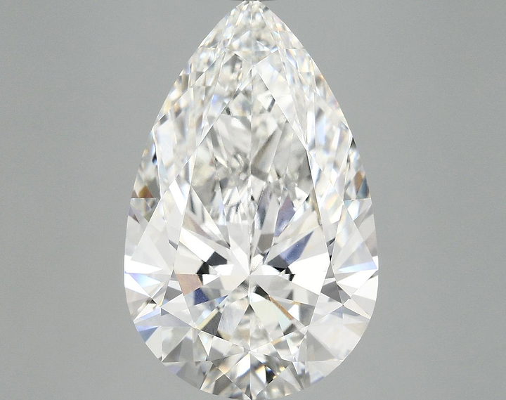 7.58 Carat Pear Shaped Ideal Cut VVS2 IGI Certified Lab Grown Diamond