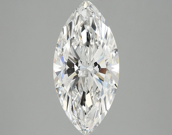2.59 Carat Marquise Shaped Excellent Cut VVS2 IGI Certified Lab Grown Diamond
