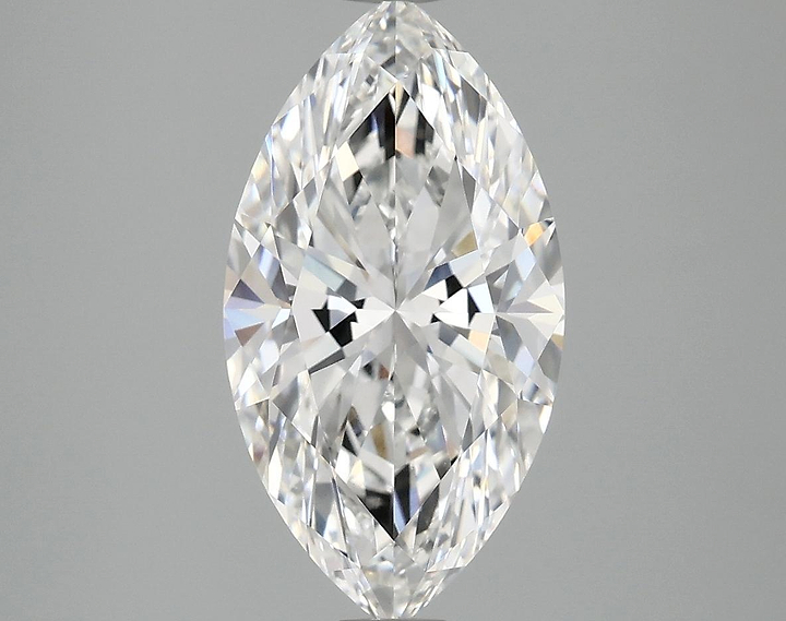 3.07 Carat Marquise Shaped Excellent Cut VVS2 IGI Certified Lab Grown Diamond