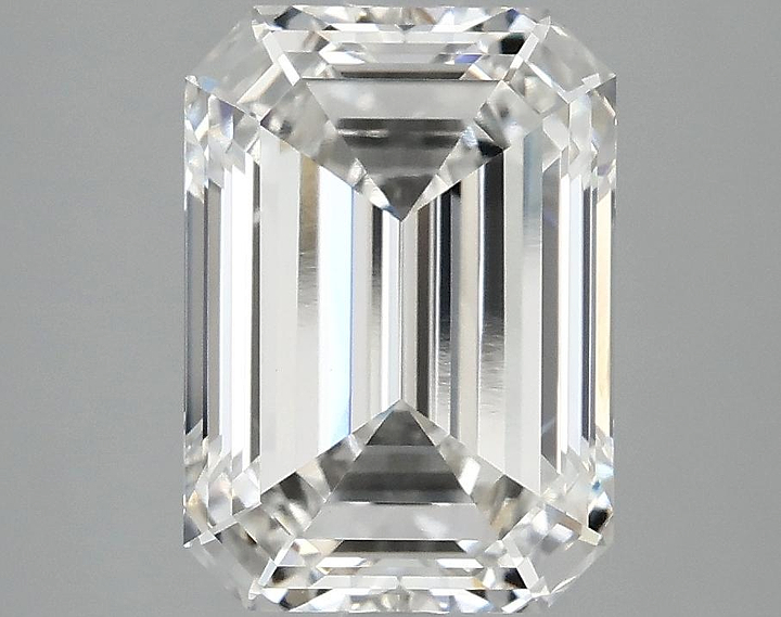 3.54 Carat Emerald Shaped Ideal Cut VVS2 IGI Certified Lab Grown Diamond