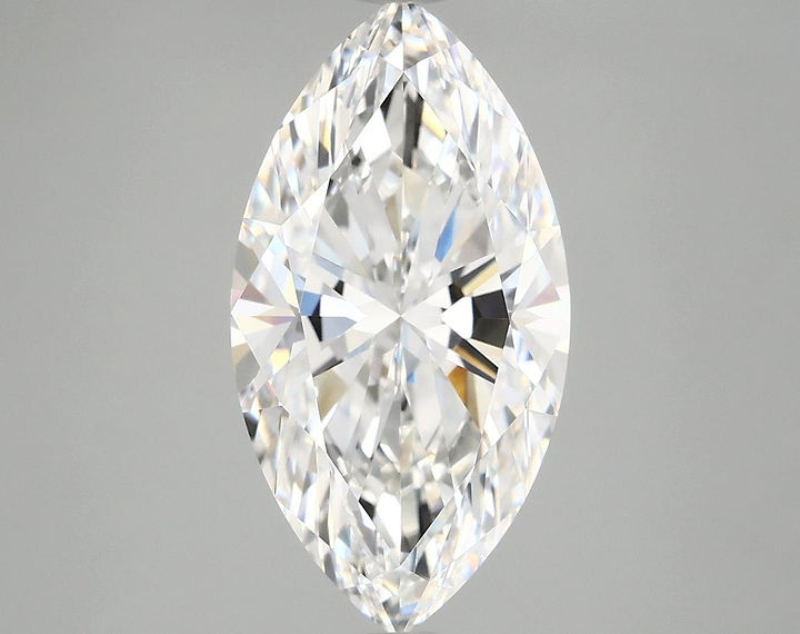 3.96 Carat Marquise Shaped Excellent Cut VVS2 IGI Certified Lab Grown Diamond