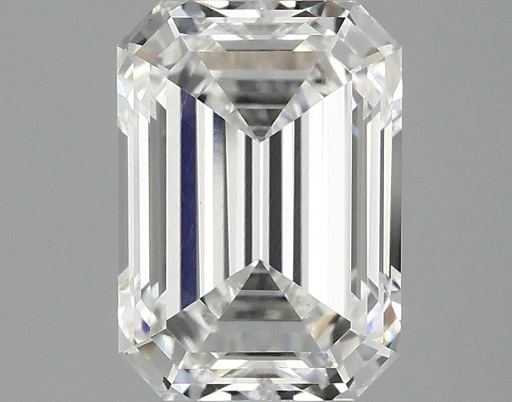 2.52 Carat Emerald Shaped Ideal Cut VVS2 IGI Certified Lab Grown Diamond