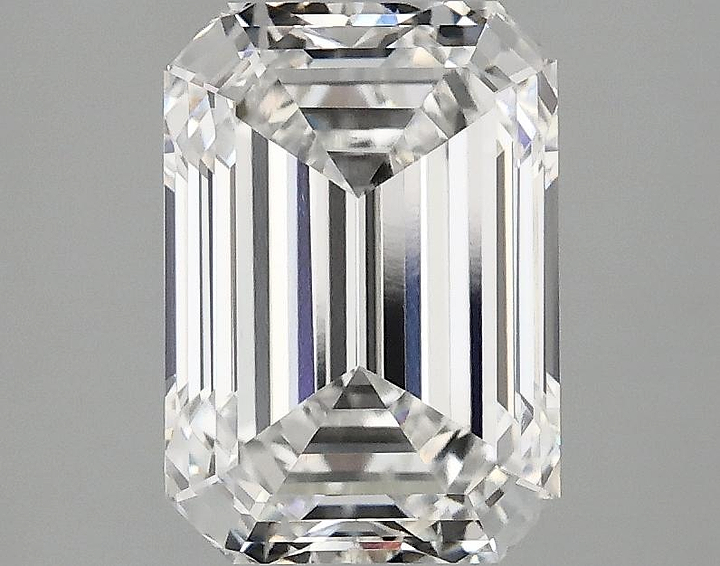 2.55 Carat Emerald Shaped Ideal Cut VVS2 IGI Certified Lab Grown Diamond