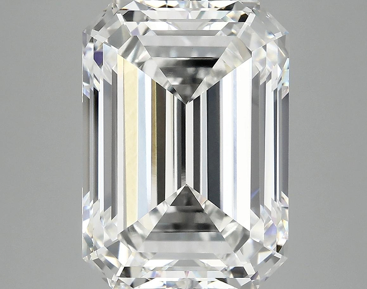 7.88 Carat Emerald Shaped Ideal Cut VVS2 IGI Certified Lab Grown Diamond