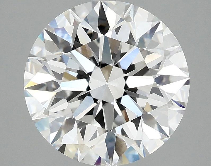 3.08 Carat Round Shaped Excellent Cut VVS2 IGI Certified Lab Grown Diamond