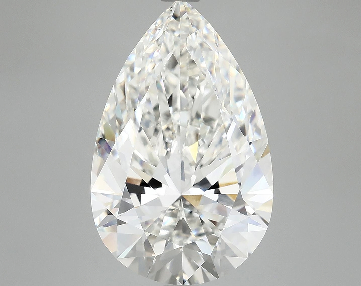 7.38 Carat Pear Shaped Ideal Cut VVS2 IGI Certified Lab Grown Diamond