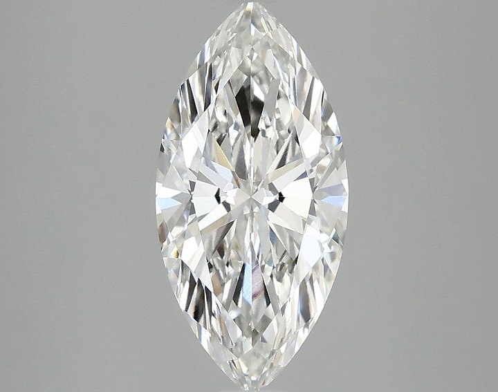 1.98 Carat Marquise Shaped Excellent Cut VVS2 IGI Certified Lab Grown Diamond