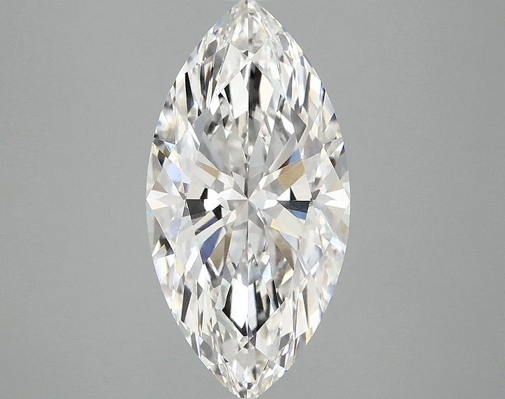 3.08 Carat Marquise Shaped Ideal Cut VVS2 IGI Certified Lab Grown Diamond