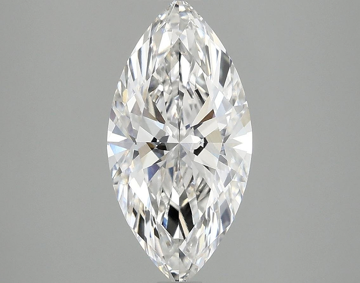 2.04 Carat Marquise Shaped Ideal Cut VVS2 IGI Certified Lab Grown Diamond
