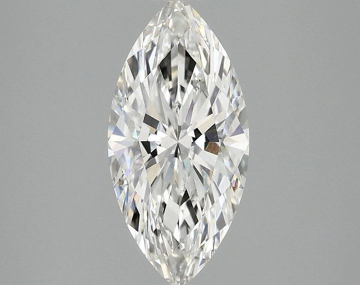 2.03 Carat Marquise Shaped Excellent Cut VVS2 IGI Certified Lab Grown Diamond