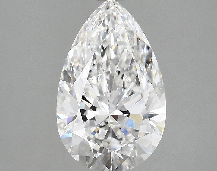2.09 Carat Pear Shaped Ideal Cut VVS2 IGI Certified Lab Grown Diamond