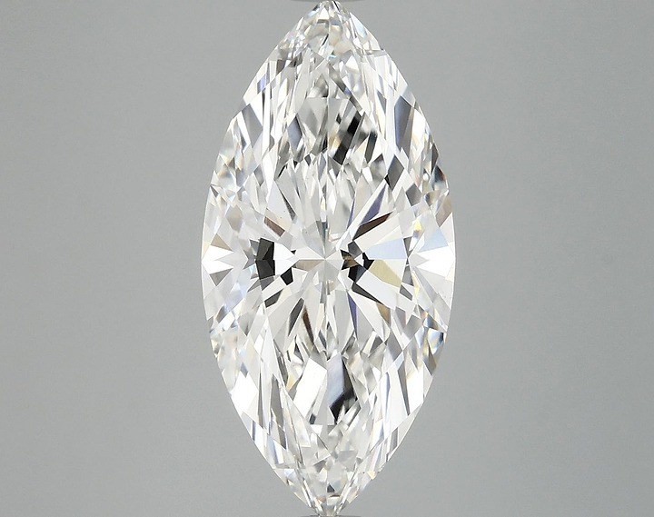 3.89 Carat Marquise Shaped Excellent Cut VVS2 IGI Certified Lab Grown Diamond
