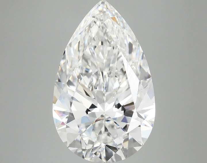 6.94 Carat Pear Shaped Ideal Cut VVS2 IGI Certified Lab Grown Diamond