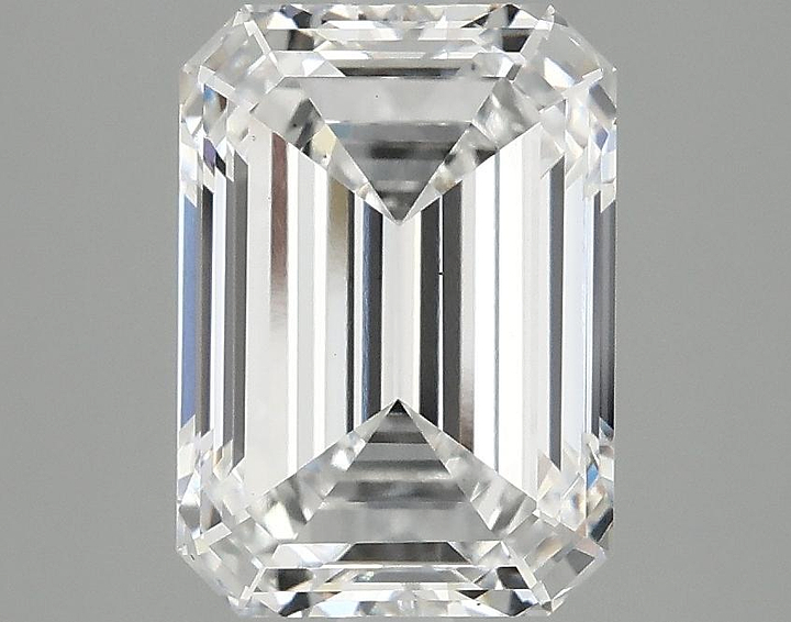 3.08 Carat Emerald Shaped Ideal Cut VS2 IGI Certified Lab Grown Diamond