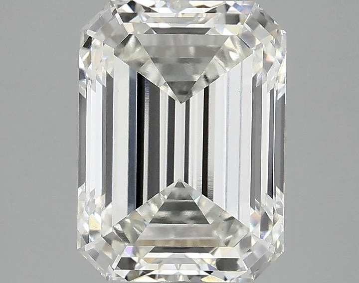 3.03 Carat Emerald Shaped Excellent Cut VVS2 IGI Certified Lab Grown Diamond