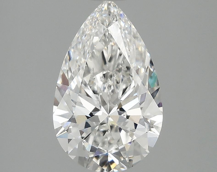 2.07 Carat Pear Shaped Ideal Cut VVS2 IGI Certified Lab Grown Diamond