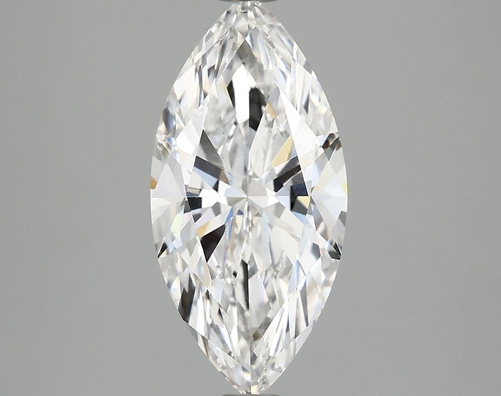 2.37 Carat Marquise Shaped Excellent Cut VVS2 IGI Certified Lab Grown Diamond